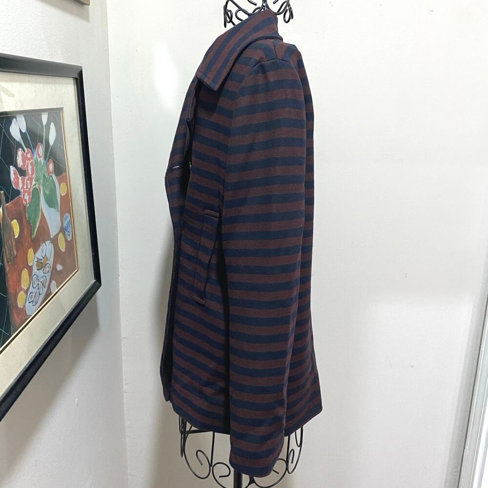 Zara Basic Blazer Size Medium Double-Breasted Nav… - image 5